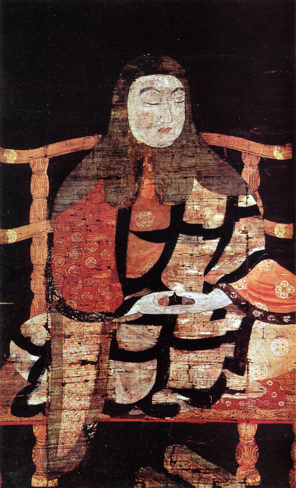 Portrait of Saichō (767–822), founder of the Tendai school of Japanese Buddhism.